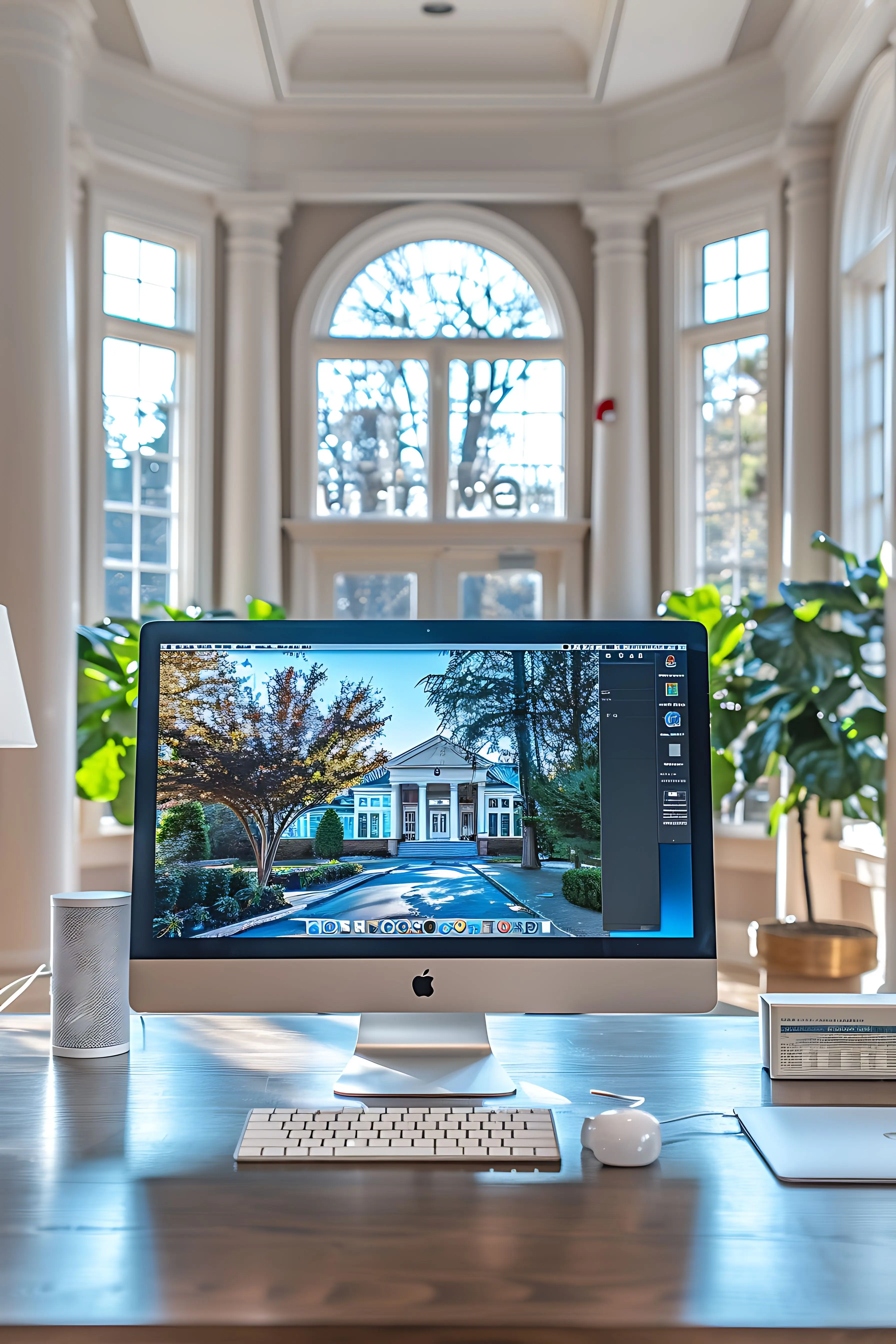 A clean, government-inspired design concept for a school district website with an educational web layout.